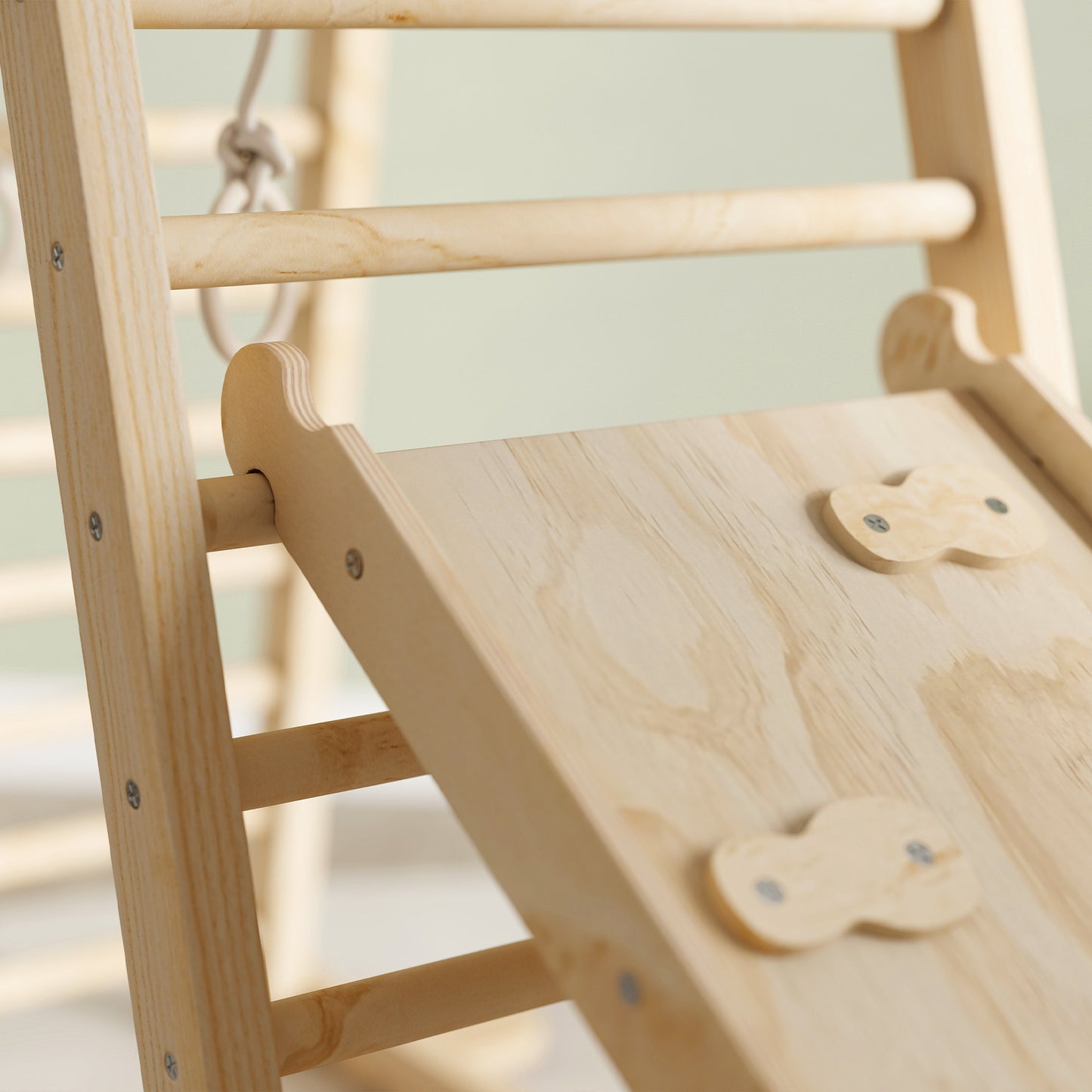 Aiyaplay 6 En 1 Triángulo De Escalada Montessori Con Plataforma Madera Natural_4
