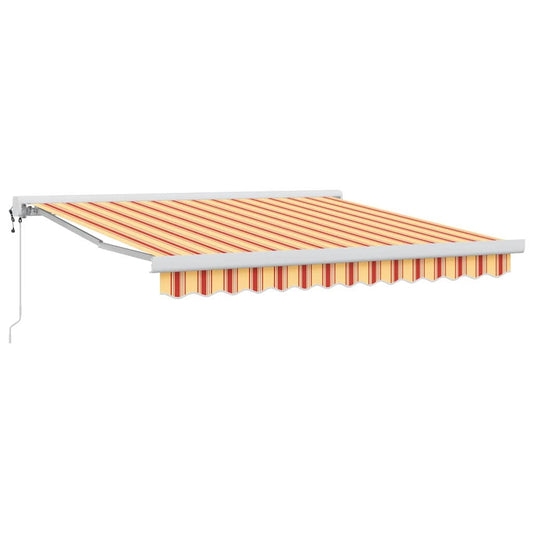 Toldo Retráctil Amarillo Y Naranja 350 X 250 X 165 Cm_0