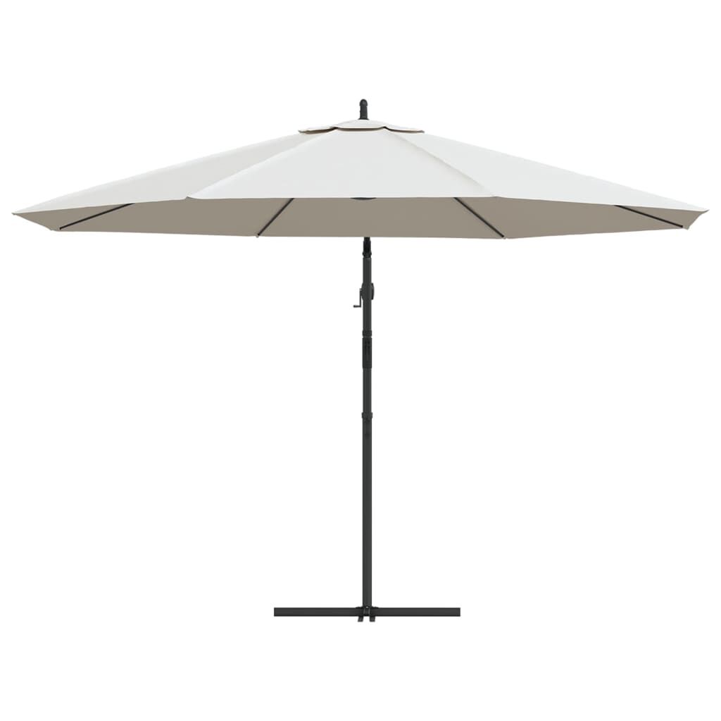 Vidaxl Sombrilla Voladiza 3,5 M Blanco Arena_4