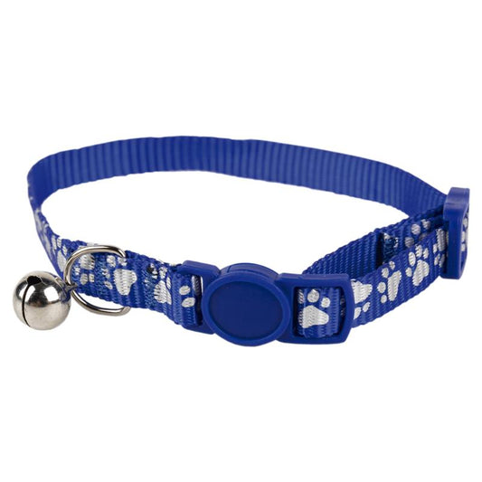 Collar Con Cascabel Gatos Azul 1 Cm X 32 Cm_0