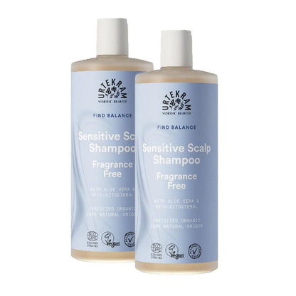 Pack 2x Champú sin fragancia Urtekram 500 ml