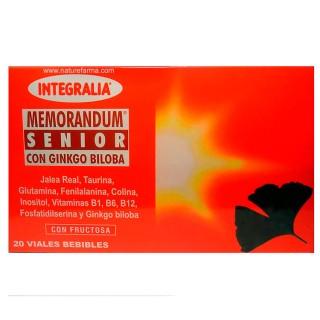 Memorandum Senior con Ginkgo biloba Integralia, 20 viales