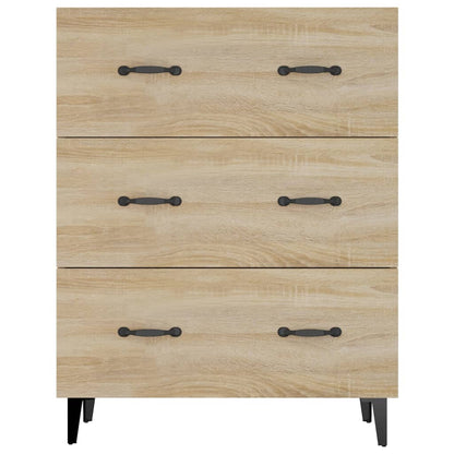 Aparador De Madera De Ingeniería Roble Sonoma 69,5x34x90 Cm / Vetonek_5