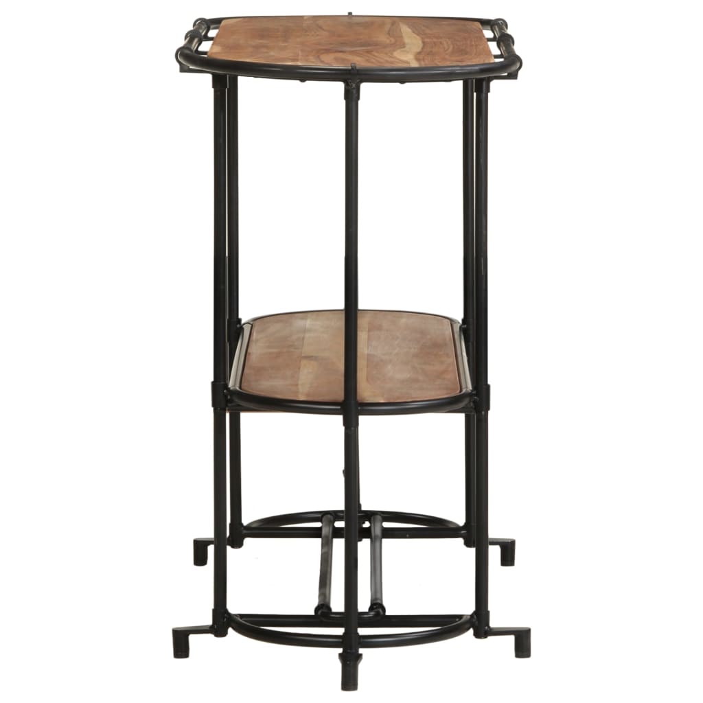 Mesa Consola Madera Maciza De Acacia 110x42x76 Cm_3