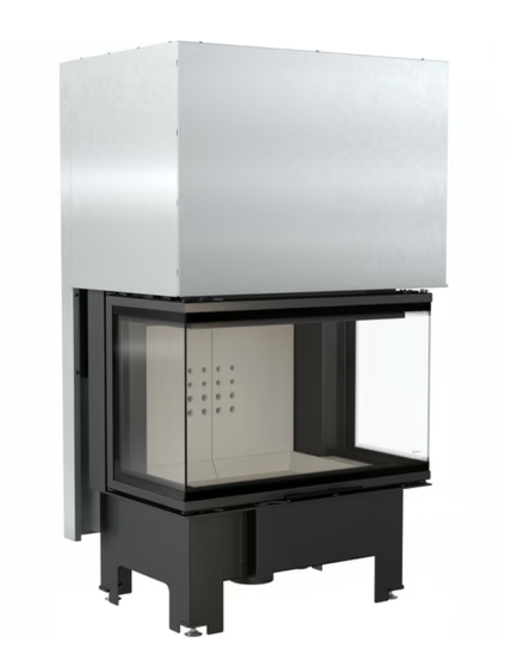 Bricosol Chimenea De Leña De Acero Kratki Nbc 800/400 10 Kw Ø 200 Puerta Elevable_0