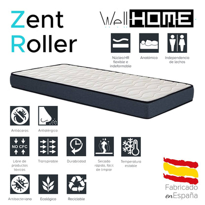 Cama Infantil Cabaña Bosco 90x190cm Con Colchón Zent Roller Transpirable_1