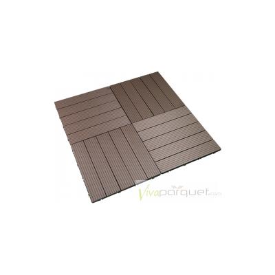 Pack 5 Baldosas de composite Durafloor 50x50 Dioco Chocolate 1,25 m2