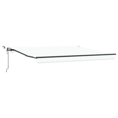 Toldo Retráctil Blanco 400 X 350 Cm Poliéster_0