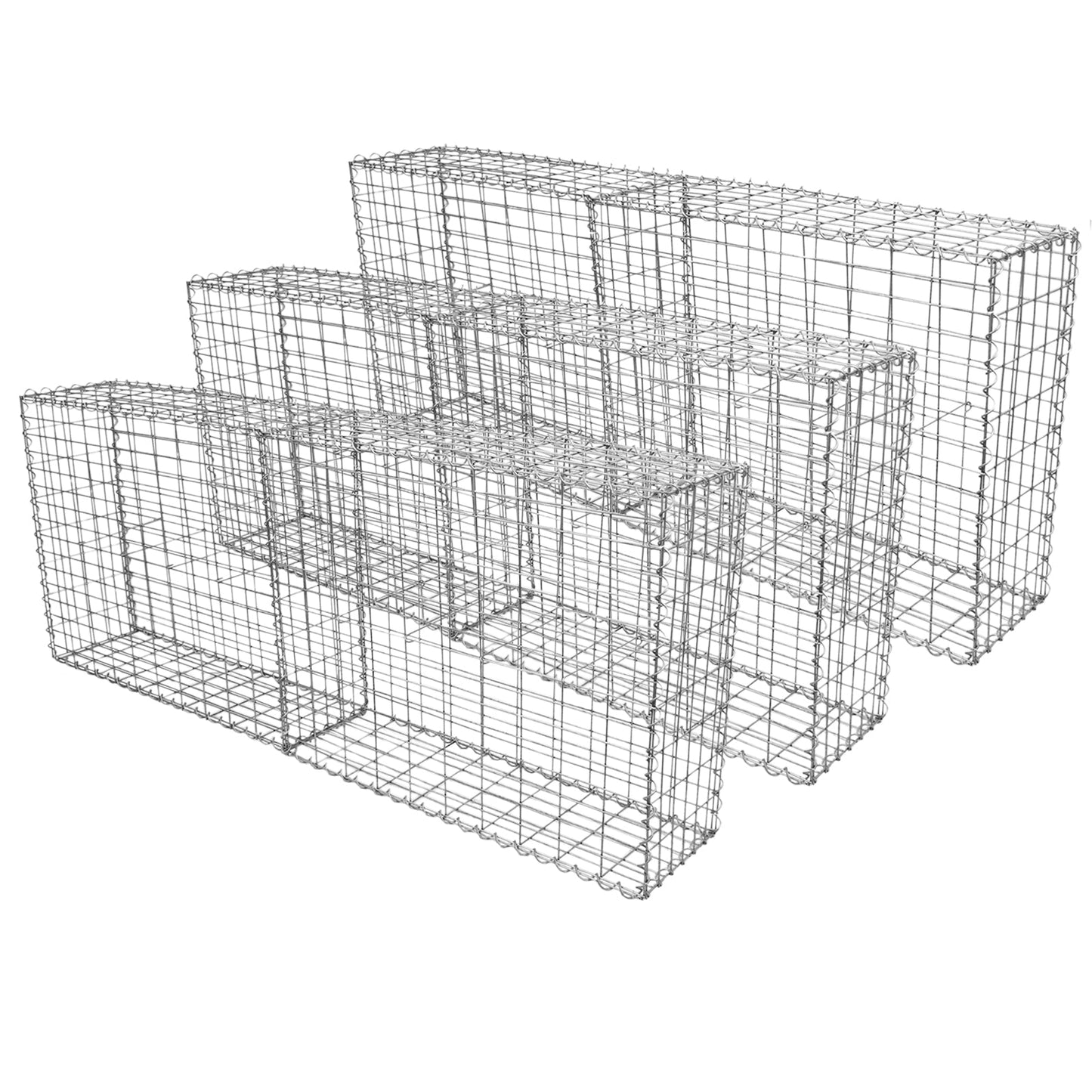 Cestas De Acero Inoxidable De Exterior 100 X 80 X 30cm Pack De 6_0