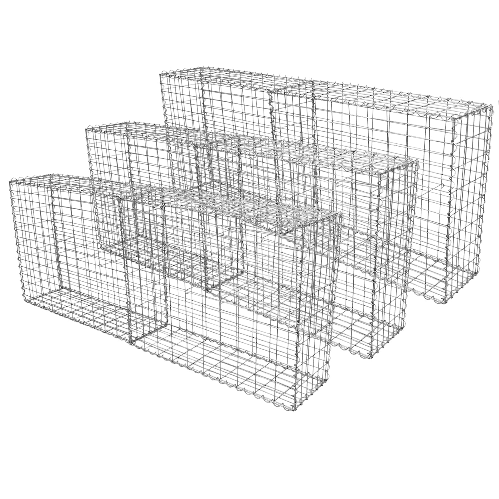 Cestas De Acero Inoxidable De Exterior 100 X 80 X 30cm Pack De 6_0