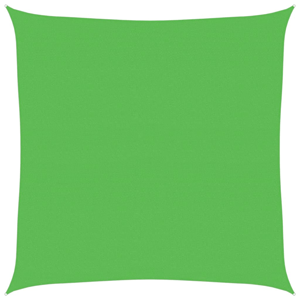 Vidaxl Toldo De Vela Hdpe Verde Claro 160 G/m² 7x7 M_0