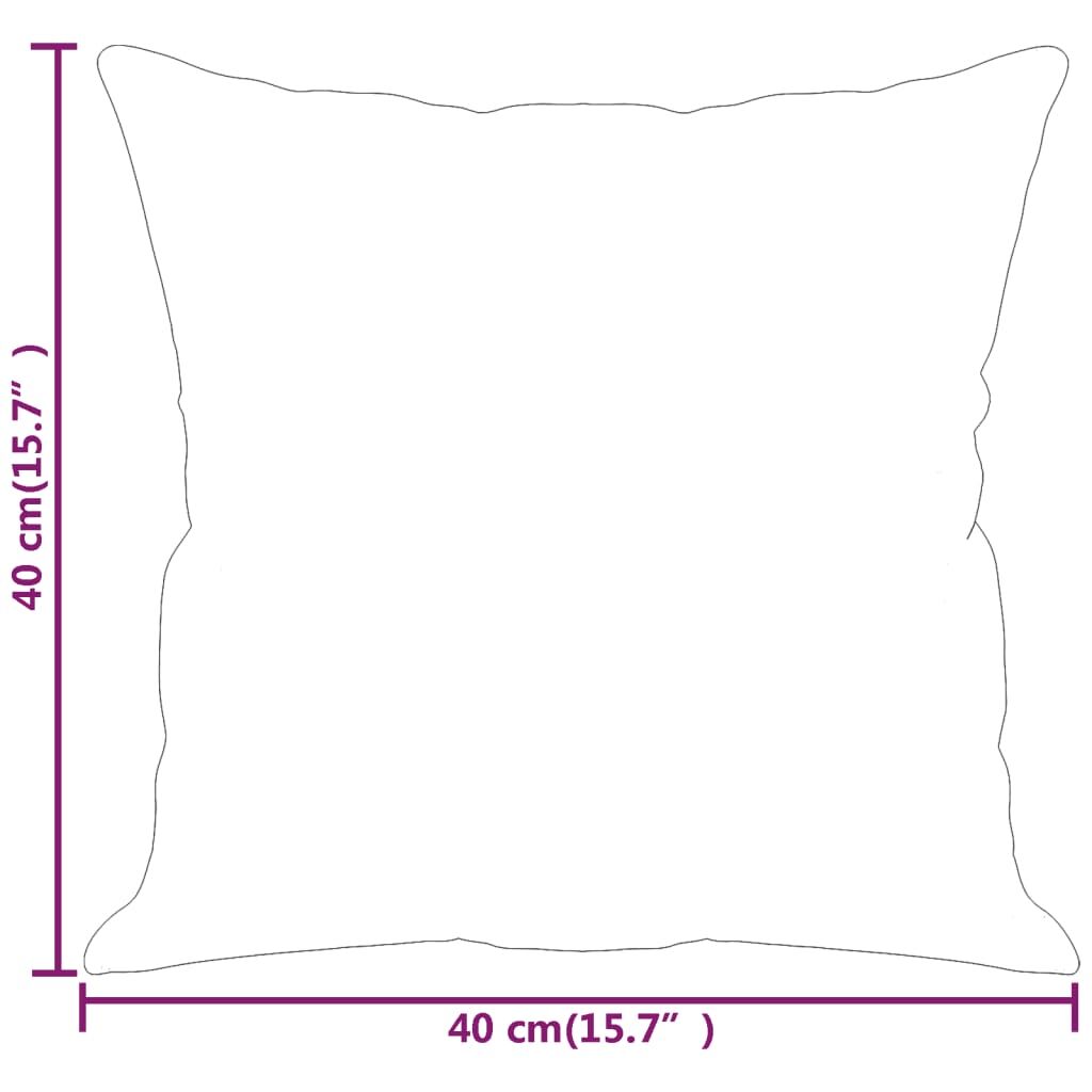 Vidaxl Cojines Decorativos 2 Uds Cuero Sintético Gris 40x40 Cm_2