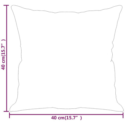 Vidaxl Cojines Decorativos 2 Uds Cuero Sintético Gris 40x40 Cm_2