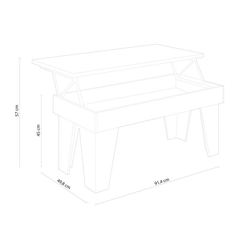 Mesa De Centro Elevable Kl_4