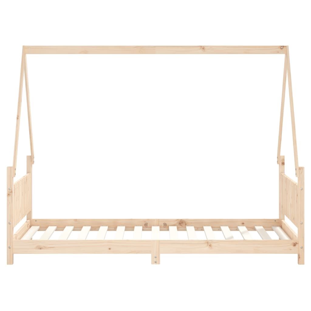Vidaxl Estructura De Cama Infantil Madera Maciza De Pino 90x190 Cm_3