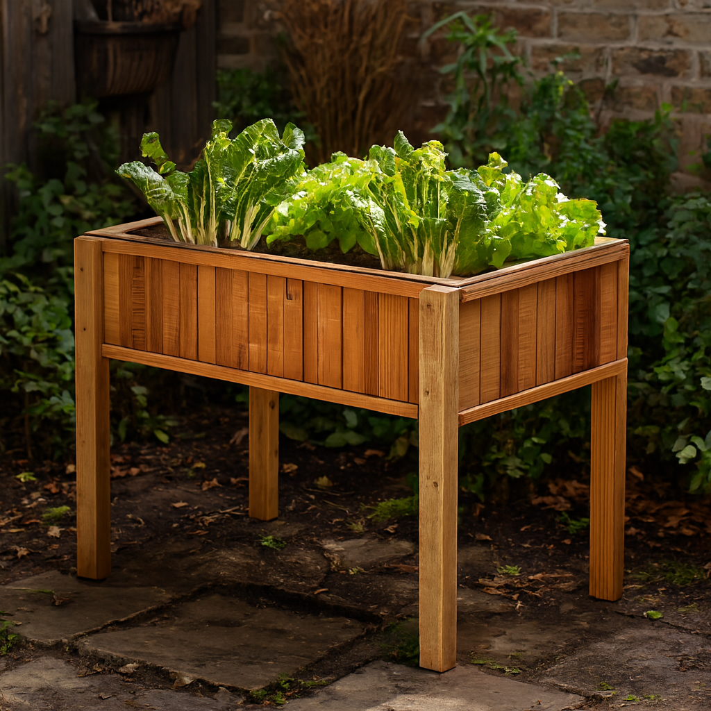 Mesa De Cultivo  Vintage 102x52x74 Cm Huerto Urbano  Con Maderas Recicladas Vidahuerto._1