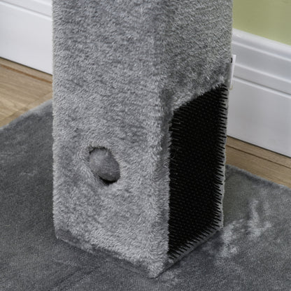 Pawhut Poste Rascador Para Gatos 79 Cm Con Bola Colgante 59,5x39x79 Cm Gris_3
