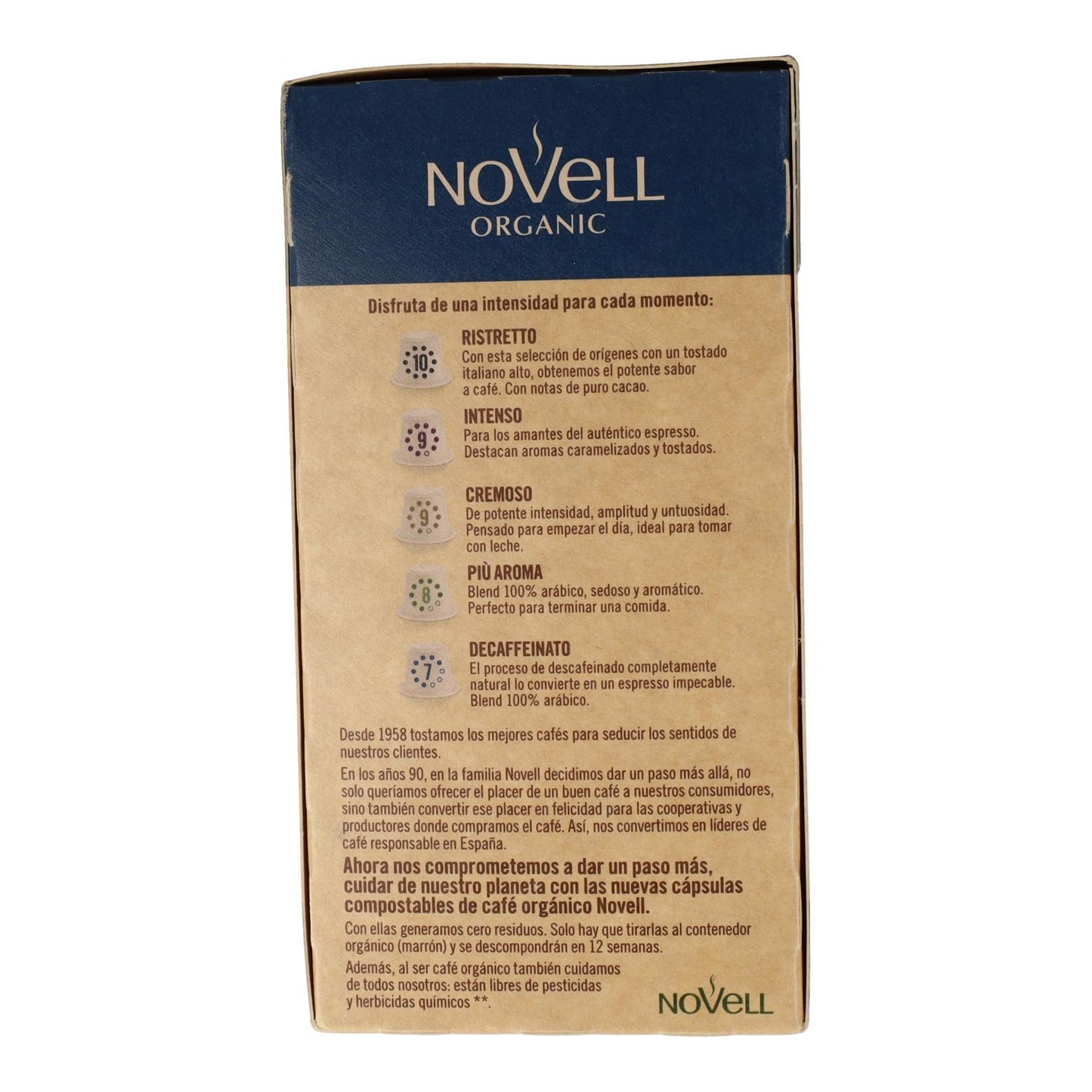 Cápsulas Compostables Descaffeinato Nespresso 50 cápsulas