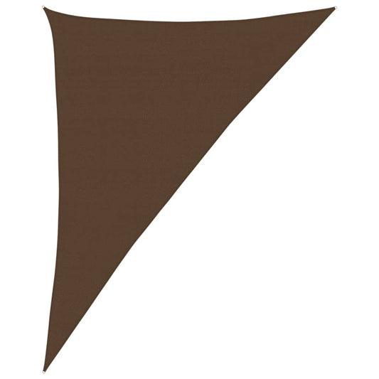Vidaxl Toldo De Vela Marrón Hdpe 160 G/m² 4x5x6,8 M_0