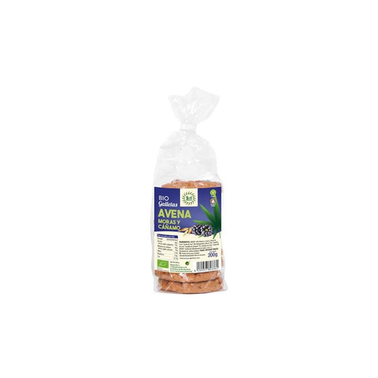 Galletas de avena con moras y cáñamo Sol Natural 200 g