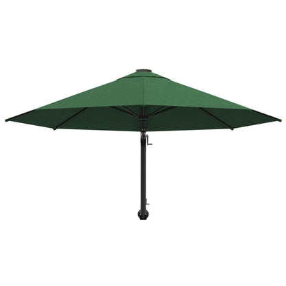 Vidaxl Sombrilla De Pared Con Barra De Metal Verde 300 Cm_3