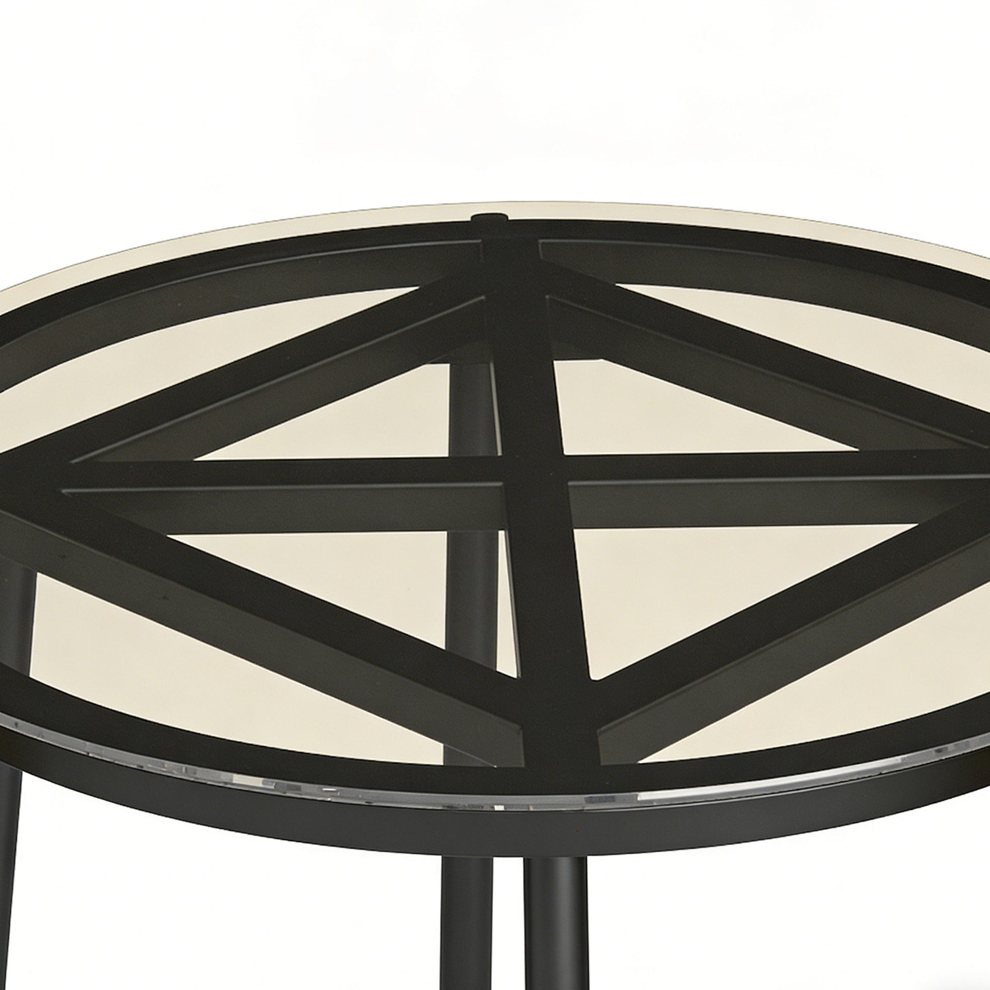 Outsunny Conjunto De Jardín Exterior De 3 Piezas 2 Sillas Con Cojines Mesa Crema_3