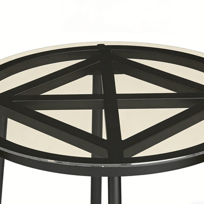 Outsunny Conjunto De Jardín Exterior De 3 Piezas 2 Sillas Con Cojines Mesa Crema_3