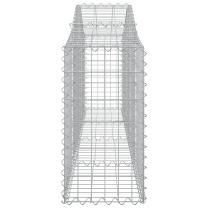 Cestas De Gaviones 11 Uds Forma De Arco Hierro 200x30x60/80 Cm_4