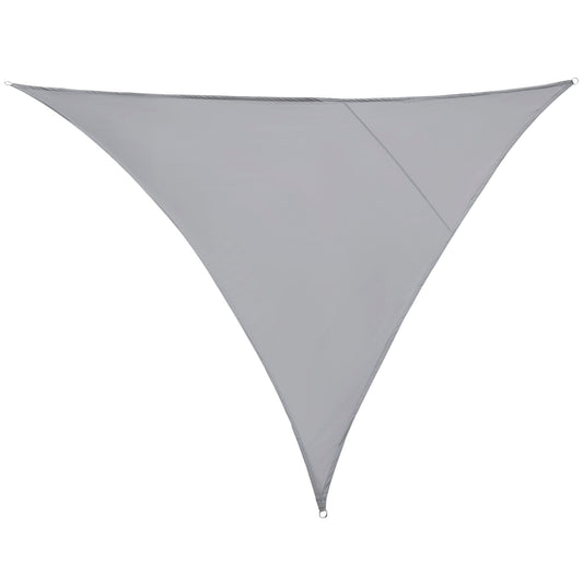 Outsunny Toldo Vela Triangular 5x5x5m Vela Sombra Para Terraza Jardín Camping_0