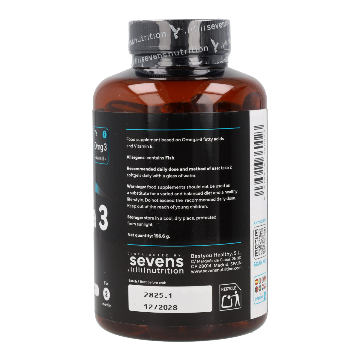 Omega 3 Sevens Nutrition 120 cápsulas