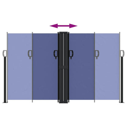 Vidaxl Toldo Lateral Retráctil Azul 140x1000 Cm_4