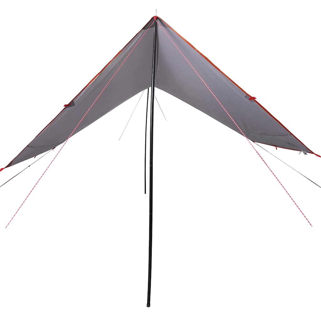 Lona De Camping Impermeable Gris Y Naranja 430x380x210 Cm_2