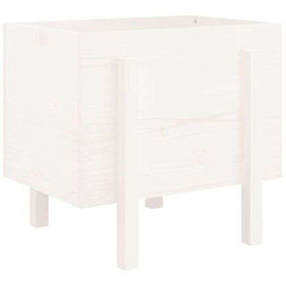Jardinera De Madera Maciza De Pino Blanco 62x50x57 Cm_5