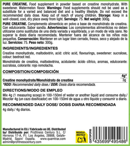 Pure Creatina 200 Mesh - 300g - Ice Blue - Creatina Monohidrato - Quamtrax_5