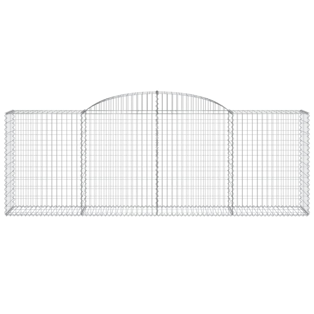 Cestas De Gaviones 11 Uds Forma De Arco Hierro 300x50x100/120cm_3