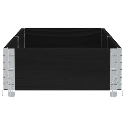 Jardinera De Madera Maciza De Pino Negro 150x50 Cm_3