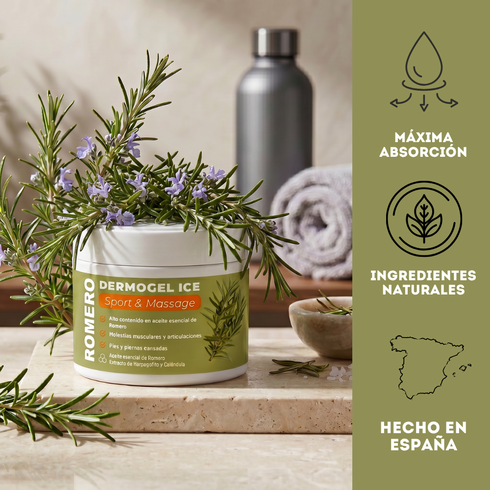 QKnatur - Gel Crema Romero - Alivia Y Calma Las Molestias Musculares Y De Articulaciones - 300ml - Con Aceite De Romero_4