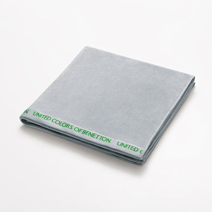 Toalla De Playa 90x160cm 380gsm 100% Algodón Velour Gris Con Logo Neutral Be