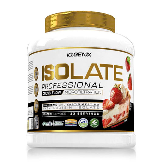 Isolate Profesional - 1kg - Nata Y Fresa - Proteína De Aislado De Suero Isolate - Io.genix_0