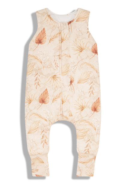 Saco De Dormir Con Pies Reversible T-xs Jersey Algodón Sand-botanic