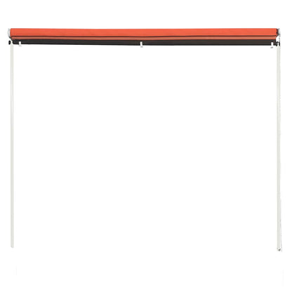 Toldo Retráctil Naranja Y Marrón 400x150 Cm_3