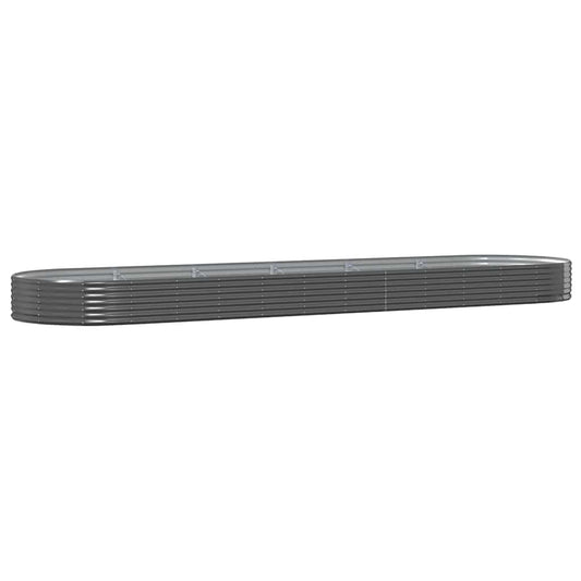 Jardinera Arriate Acero Galvanizado Antracita 523x140x36cm_0