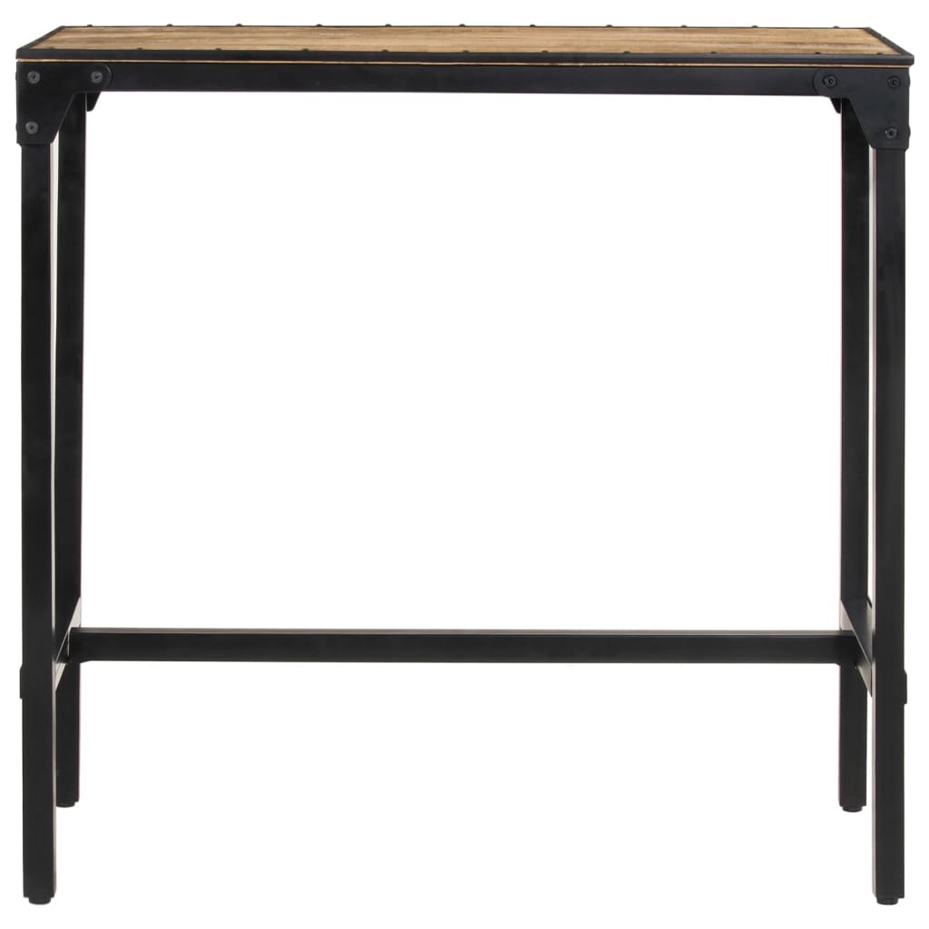 Mesa De Bar Madera Maciza De Mango Rugoso 110x55x107 Cm_2