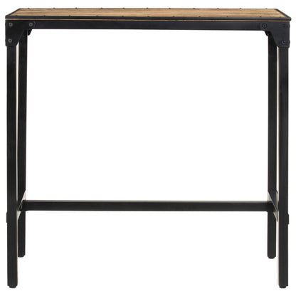 Mesa De Bar Madera Maciza De Mango Rugoso 110x55x107 Cm_2