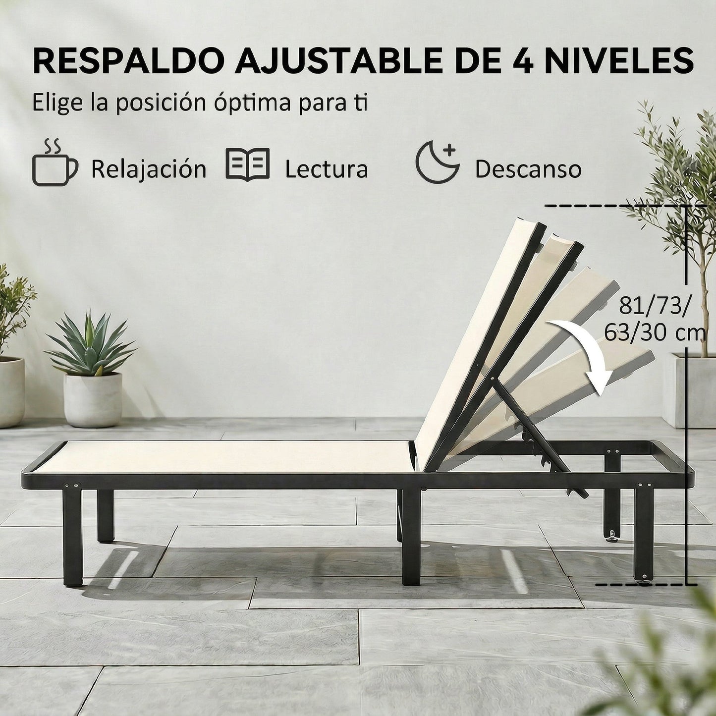 Outsunny Pack De 2 Tumbonas De Jardín Exterior_3