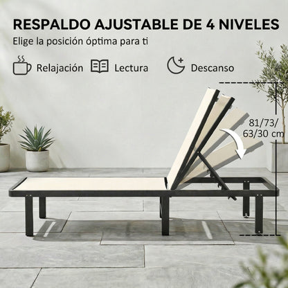 Outsunny Pack De 2 Tumbonas De Jardín Exterior_3
