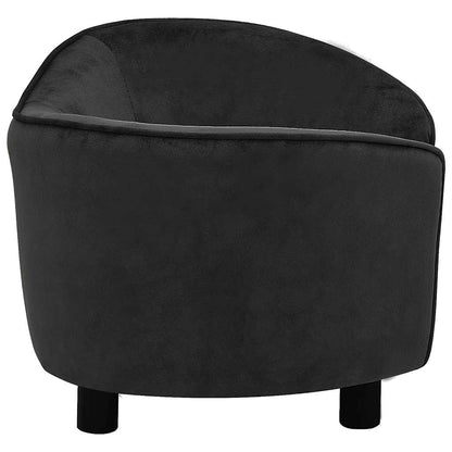 Vidaxl Sofá Para Perros Felpa Negro 69x49x40 Cm_3