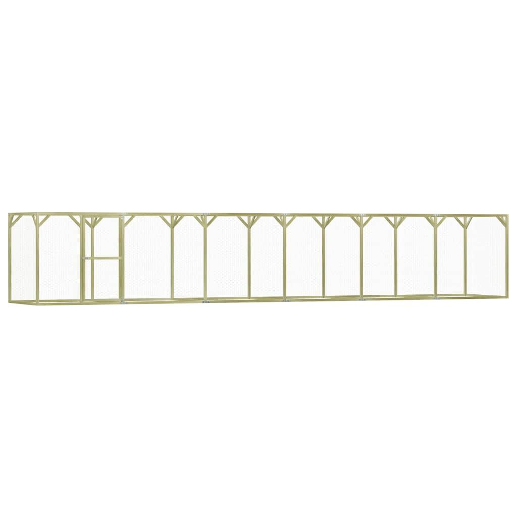 Vidaxl Gallinero De Madera De Pino Impregnada 1,5x9x1,5 M_0