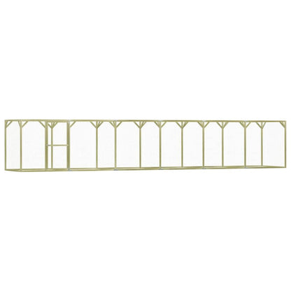 Vidaxl Gallinero De Madera De Pino Impregnada 1,5x9x1,5 M_0