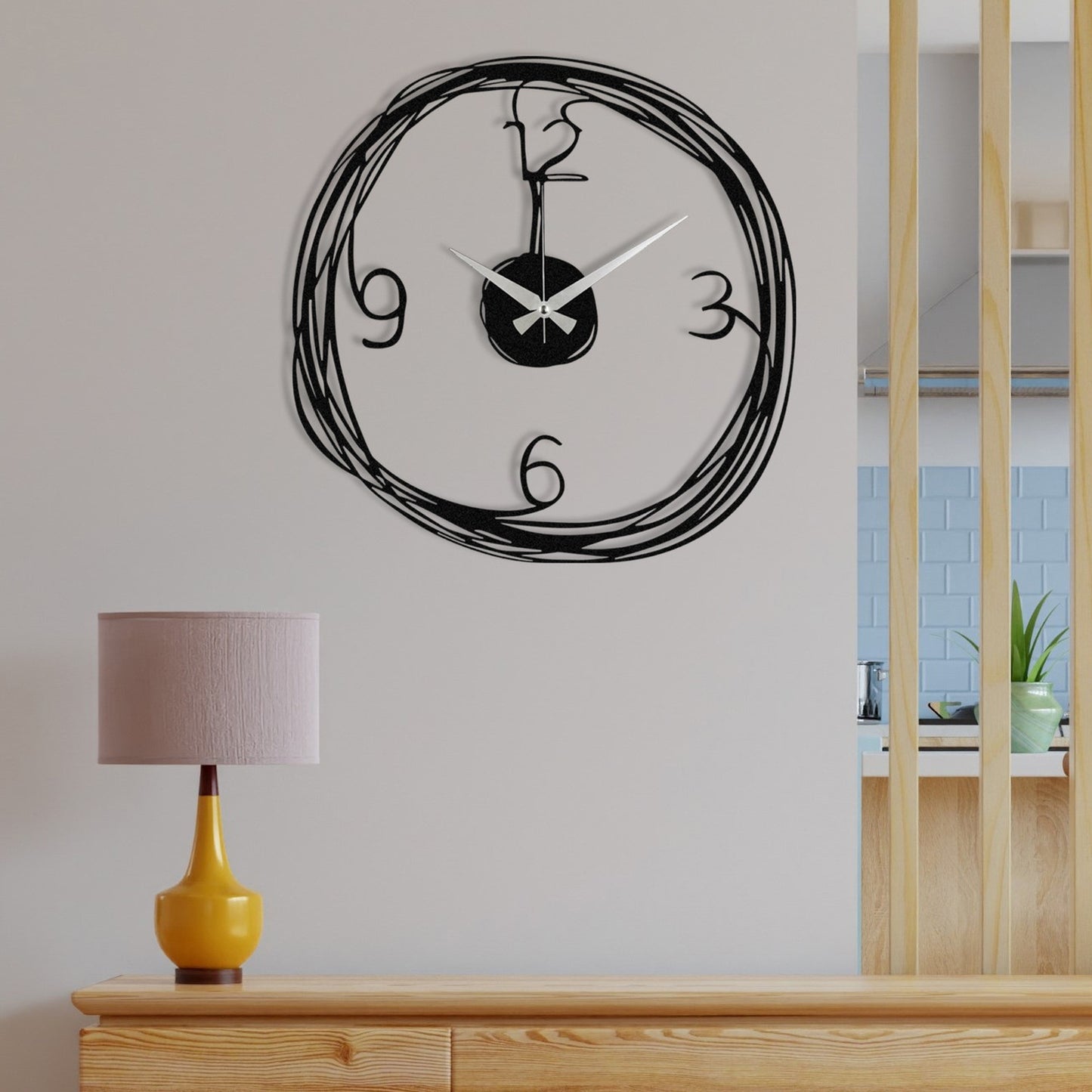 Reloj De Pared Metal Sencillo